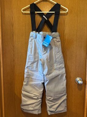 NWT Columbia Youth Ski/Snow Pants - Grey - Omni-Heat & OUTGROWN System